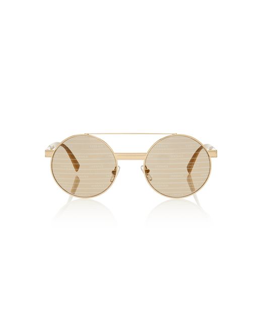 Versace Round Aviator-Style Sunglasses