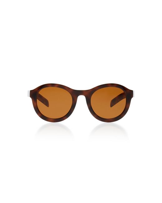 Prada Round-Frame Tortoiseshell Sunglasses
