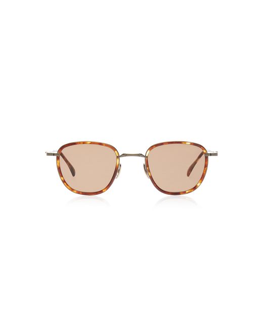 Mr. Leight Griffith S 46 Maple Round-Frame Sunglasses