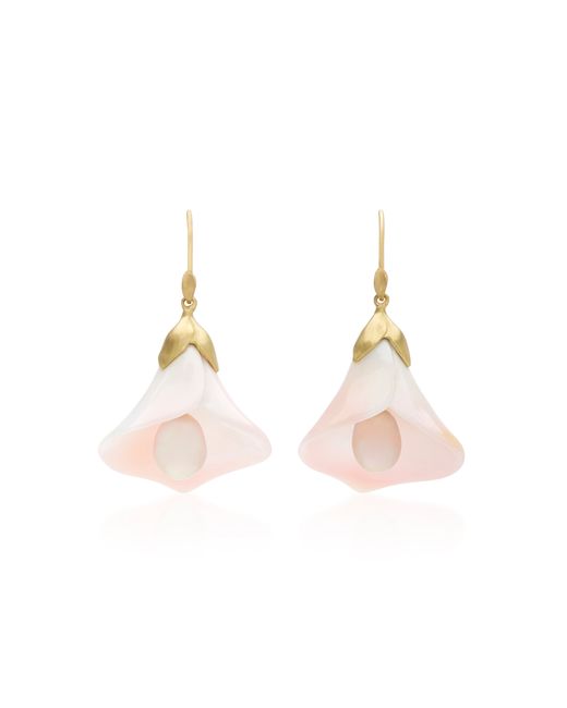 Annette Ferdinandsen 18K Pearl And Conch Earrings