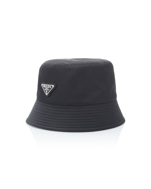 Prada Logo-Embellished Shell Bucket Hat