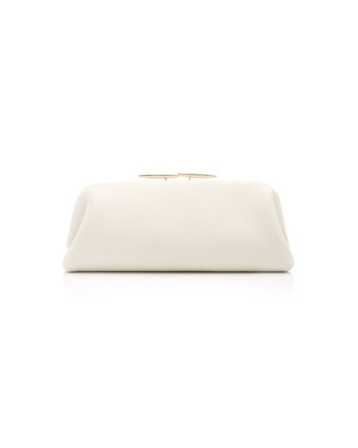 Little Liffner Oyster Leather Clutch