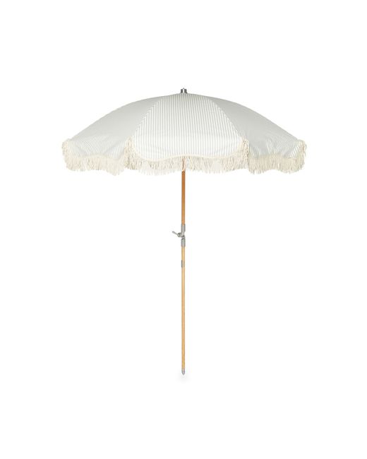 Business & Pleasure Premium Fringed Canvas Beach Umbrella