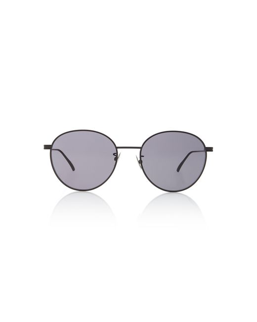 Bottega Veneta Semi-Matte Round-Frame Sunglasses