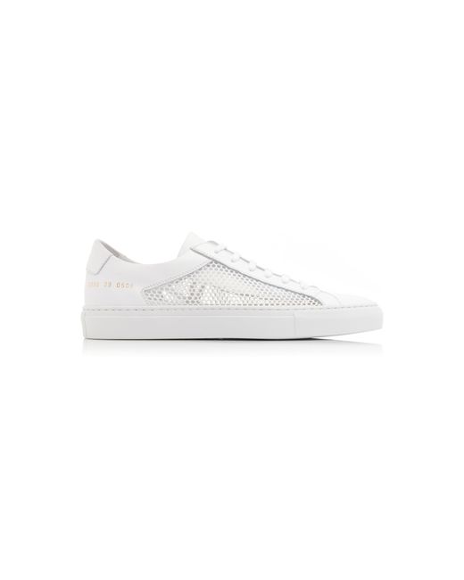 Common Projects Achilles Low Summer Edition Leather and Mesh Sneakers