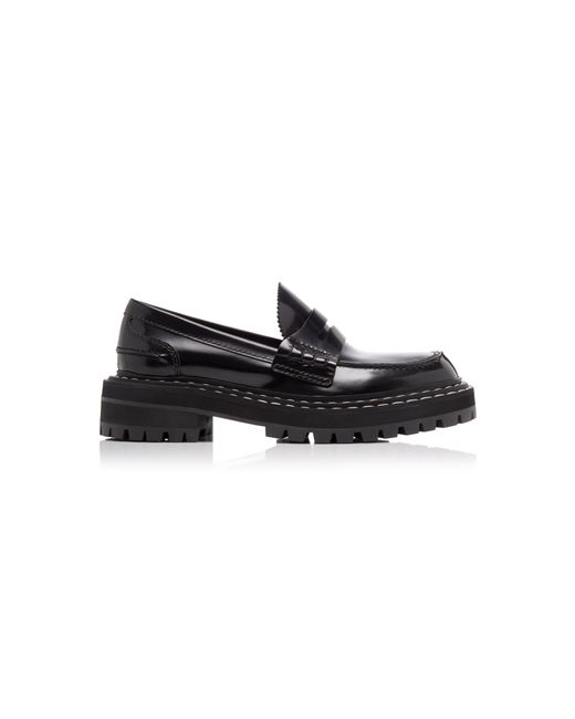 Proenza Schouler Platform Leather Penny Loafers