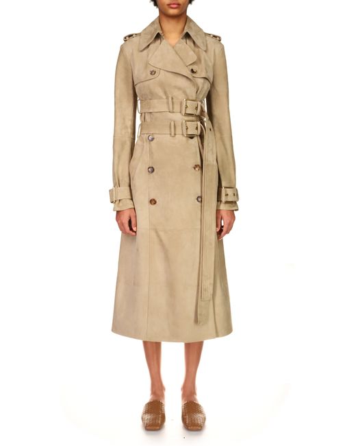 Michael Kors Collection Double-Belt Cashmere Trench Coat