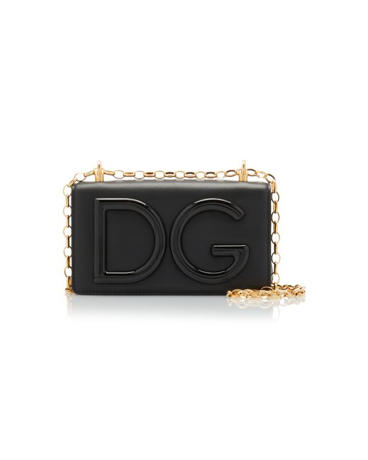 Dolce & Gabbana Embellished Leather Shoulder Bag