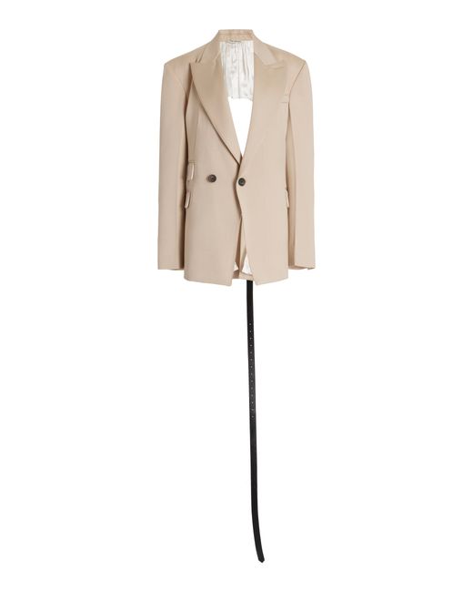 Peter Do Womens Backless Wool Blazer Jacket Only At