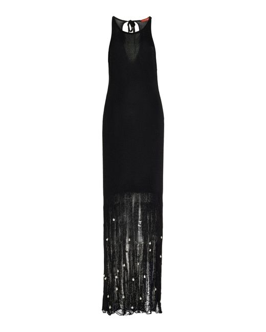 Altuzarra Exclusive Carroll Pearl-Embellished Silk Dress