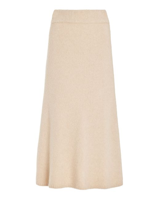 Lisa Yang Kael Boucle-Cashmere Midi Skirt