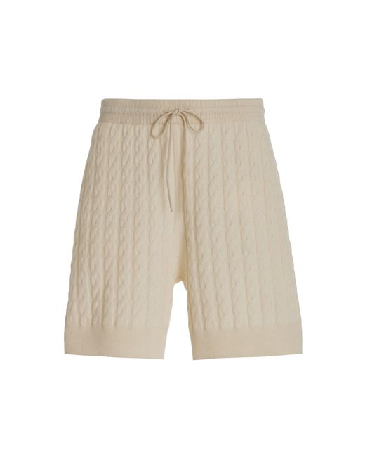 Totême Cable-Knit Wool-Cashmere Shorts