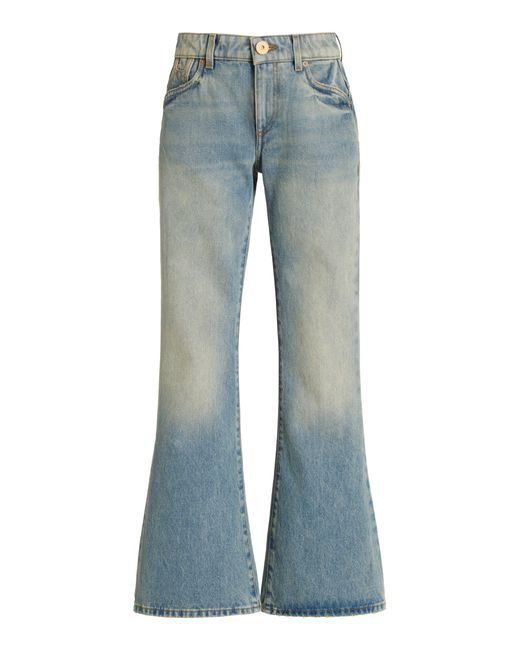 Balmain Western Cropped Bootcut Jeans
