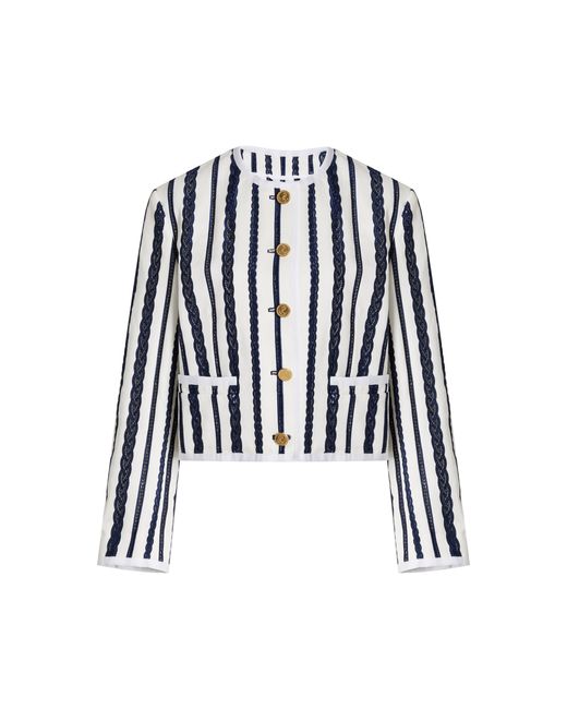 Thom Browne Embroidered Cotton-Twill Jacket