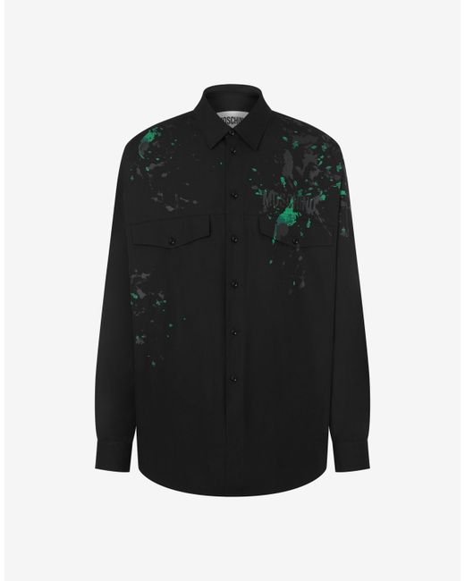 Moschino Painted Effect Poplin Shirt