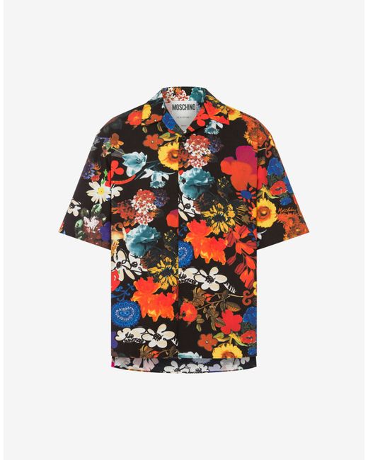 Moschino Allover Flowers Short-sleeved Shirt