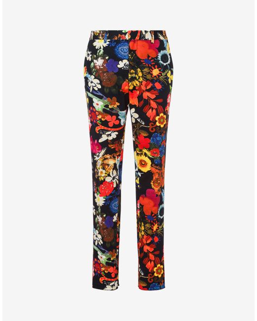 Moschino Allover Flowers Bull Trousers