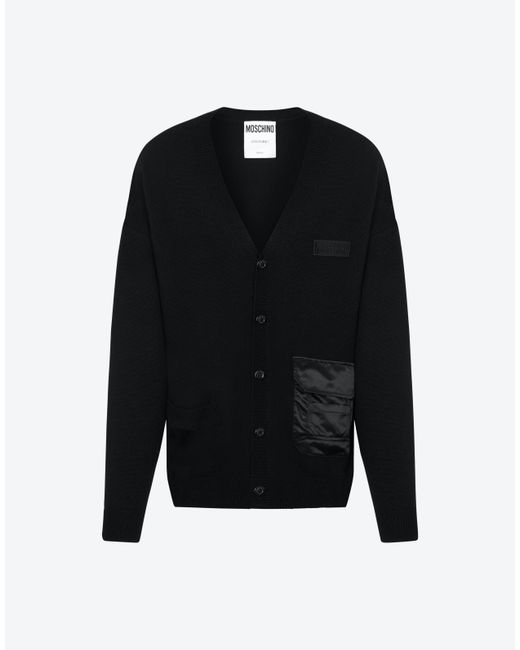 Moschino Multipocket Details Wool Cardigan