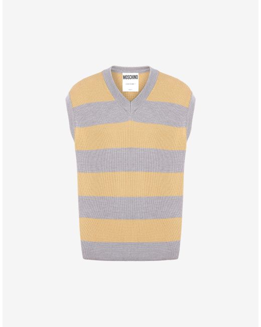 Moschino Sleeveless Striped Sweater