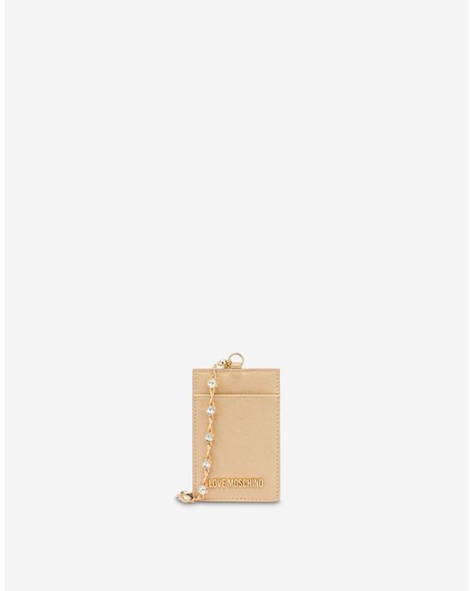 Love Moschino Gift Capsule Card Holder With Chain