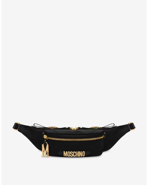 Moschino Lettering Logo Nylon Belt Bag