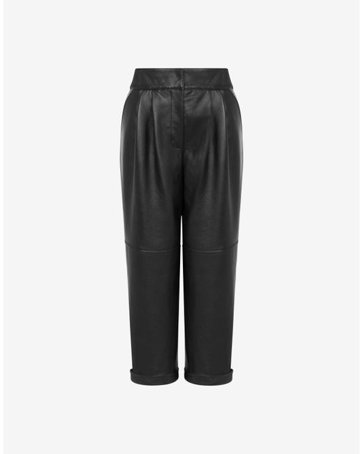 Moschino Nappa Leather Trousers