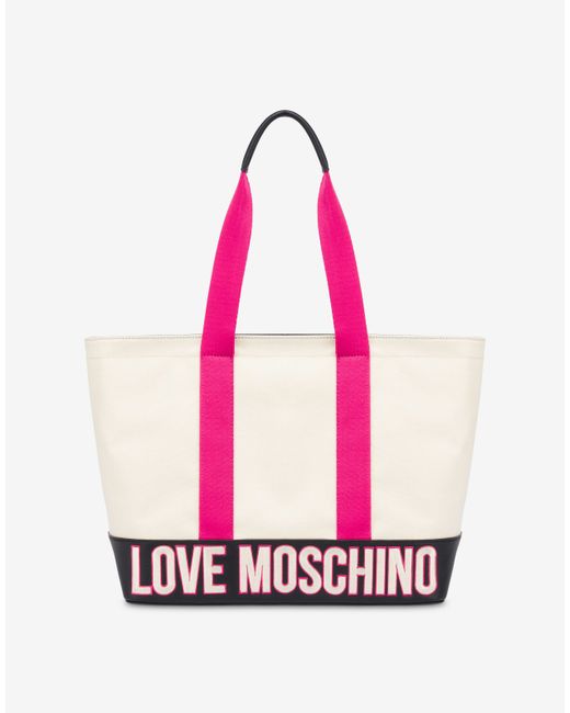 Love Moschino Free Time Canvas Shopper