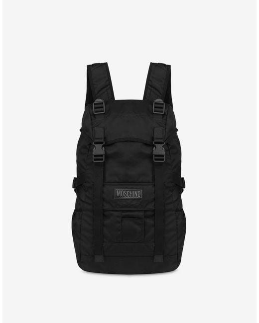Moschino Multipocket Nylon Backpack