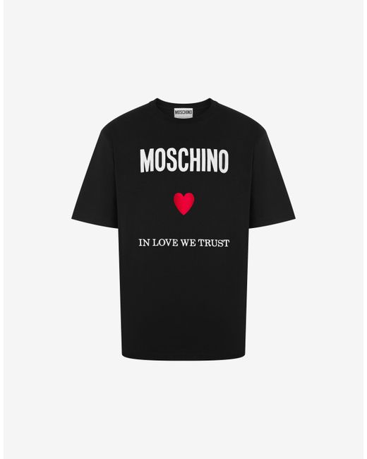 Moschino Love We Trust Organic Jersey T-shirt