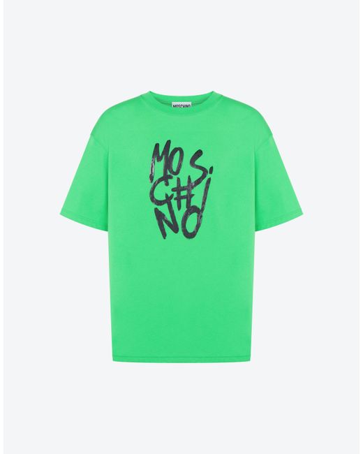 Moschino Scribble Logo Organic Jersey T-shirt