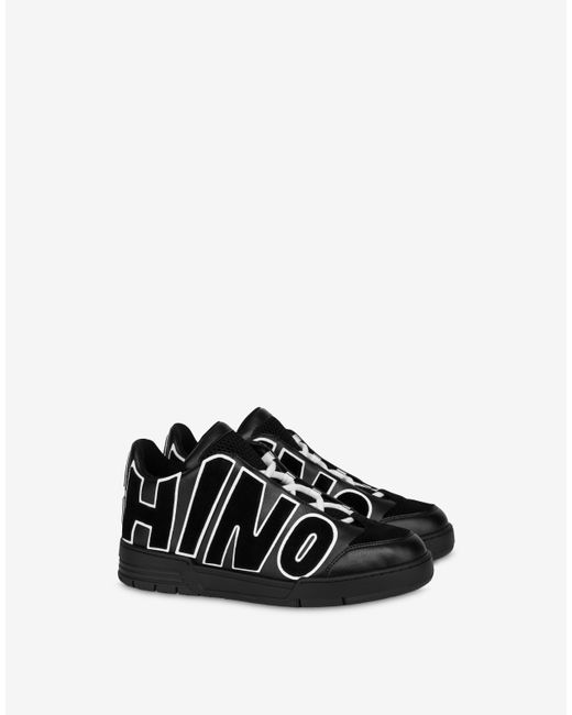 Moschino Streetball Sneakers With Maxi Logo