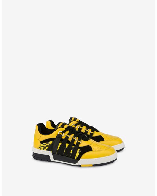 Moschino Scribble Print Streetball Sneakers