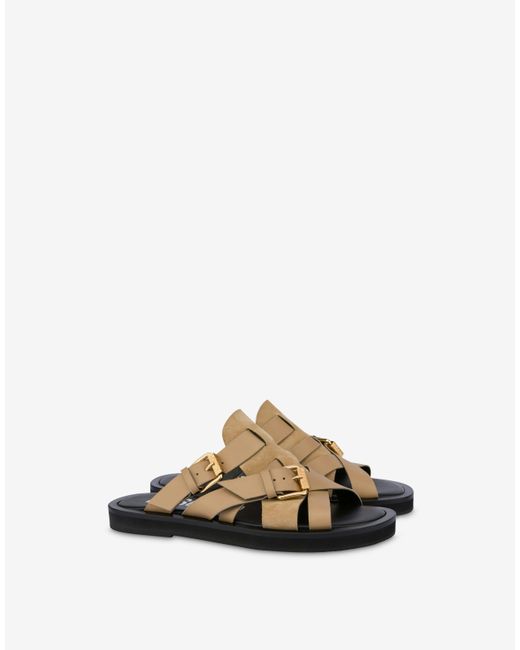 Moschino Double Buckle Sandals