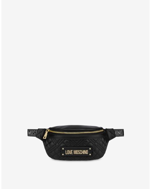 Love Moschino Lettering Logo Quilted Belt Bag
