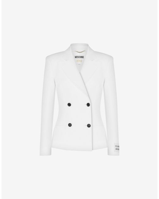 Moschino Cotton Duchesse Double-breasted Jacket