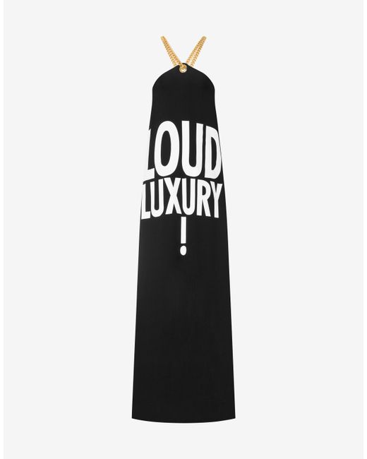Moschino Loud Luxury Envers Satin Dress