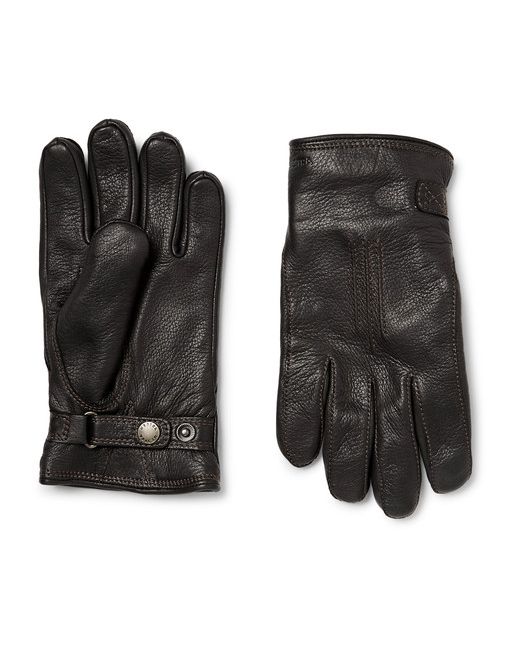 Hestra Shearling-Lined Leather Gloves