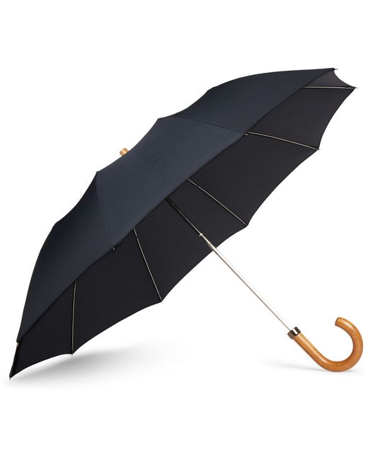 London Undercover Maple-Handle Collapsible Umbrella Blue