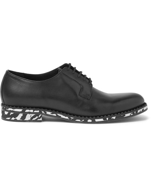 Jimmy Choo Alaric Leather Derby Shoes Black