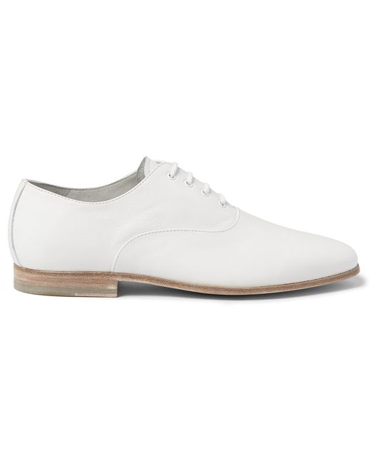 Alexander McQueen Leather Oxford Shoes White