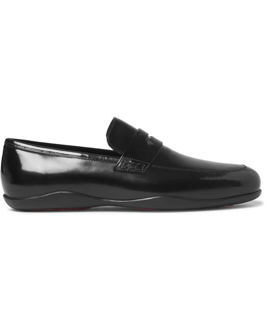 Harrys Of London Downing 2 Glossed-Leather Loafers Black