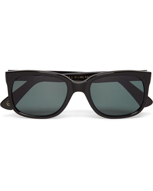 Kingsman Cutler Gross Square-Frame Acetate Sunglasses Black