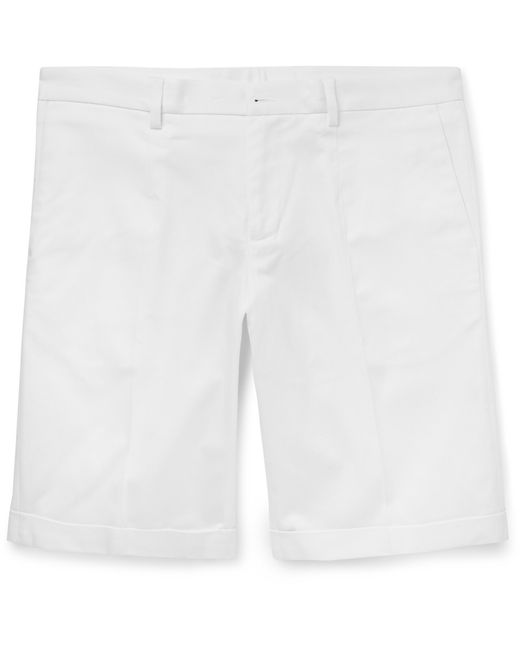 Dolce & Gabbana Slim-Fit Stretch-Cotton Twill Shorts White