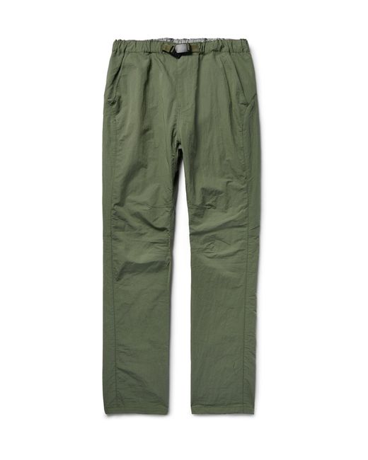 nonnative Coach Easy Tapered Cotton-Blend Shell Trousers Green