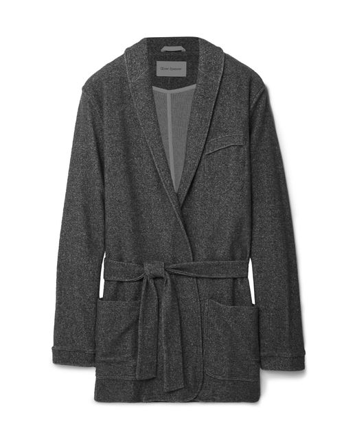 Oliver Spencer Loungewear Fleece Robe Gray