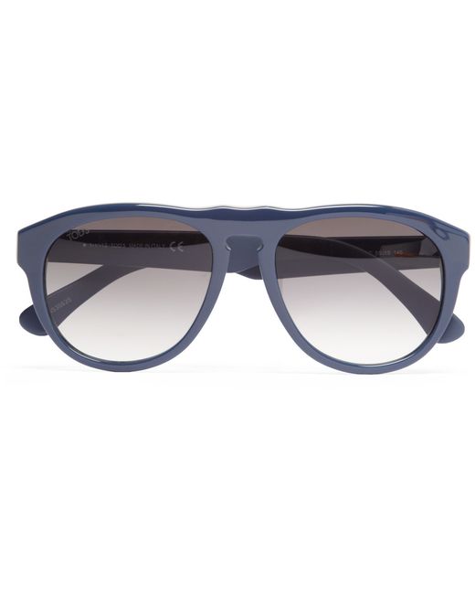 Tod's D-Frame Acetate Sunglasses Blue