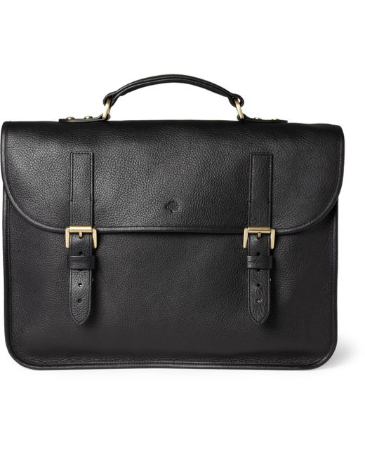 Mulberry Elkington Leather Briefcase Black