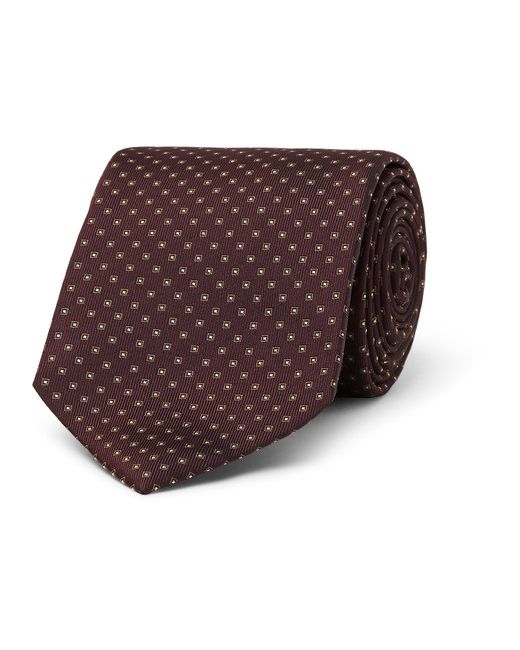 Drake's Patterned Silk-faille Tie