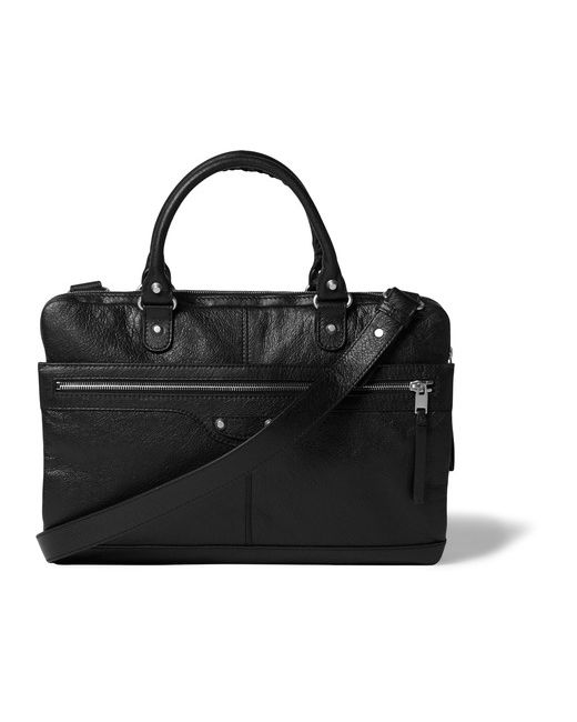 Balenciaga Creased-leather Briefcase