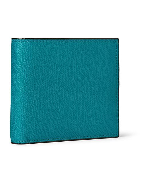 Valextra Pebble-grain Leather Billfold Wallet